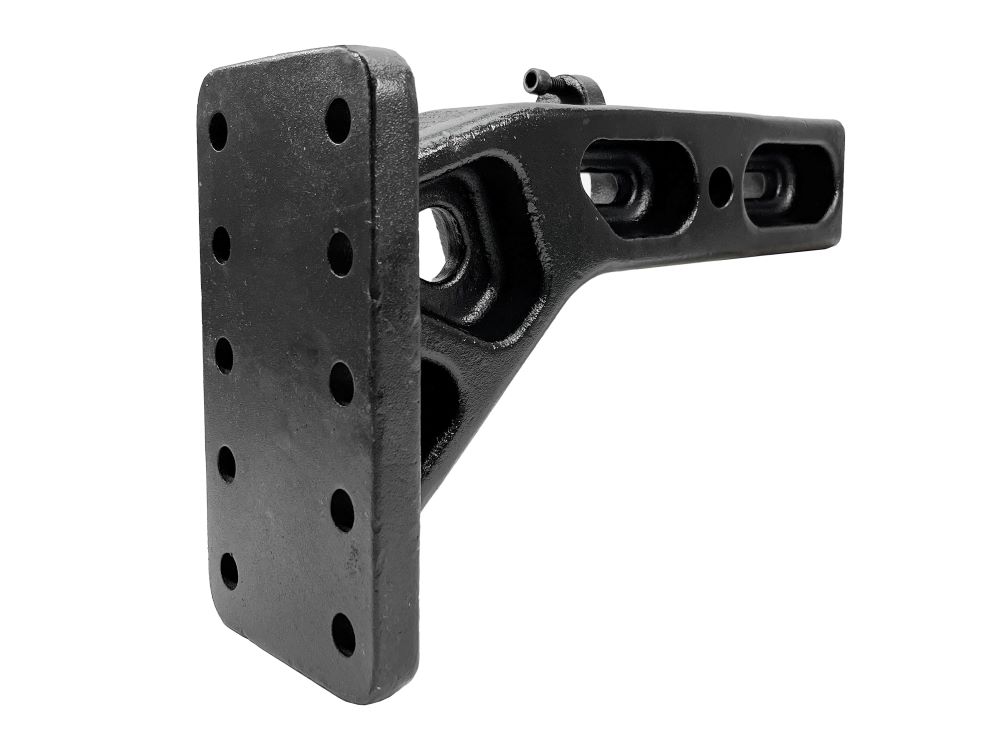 Pintle Hook Mount with Anti-Rattle Screw fits 3 Inch Receiver Hitch - 25,000 lbs. Towing Capacity