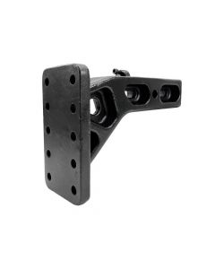 Pintle Hook Mount with Anti-Rattle Screw fits 3 Inch Receiver Hitch - 25,000 lbs. Towing Capacity