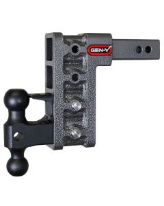 GEN-Y HITCH MEGA-DUTY, 2 Shank, 7.5 Drop, 16K Hitch & GH-051 Versa-Ball & GH-032 Pintle Lock