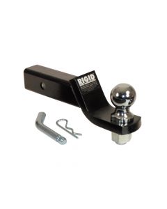 Rigid HItch UB-217D-K Trailer Hitch Ball Mount with 2-Inch Ball & Pin, Fits 2-in Receiver, 8,500 lbs, 2" Drop, Black Powder Coat Finish - Made In USA