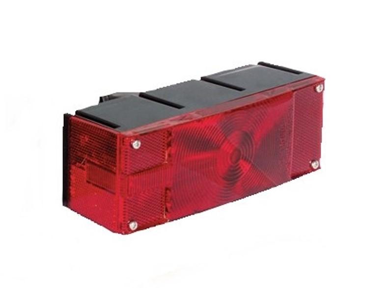 Optronics Waterproof low profile combination tail light with license illuminator, driver side