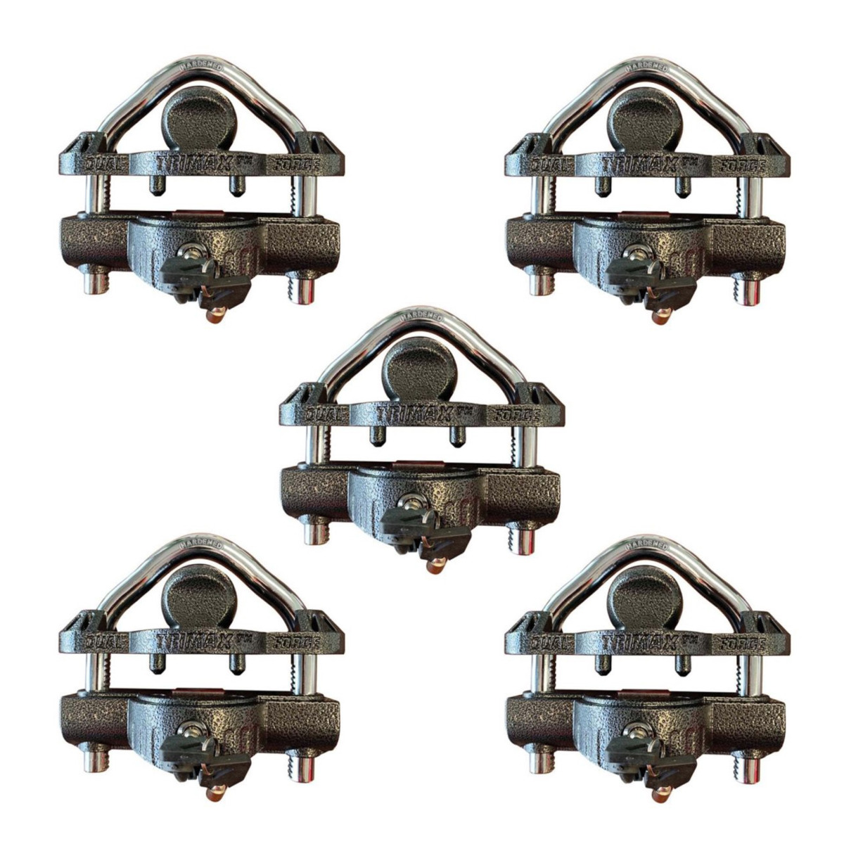 Keyed-Alike Universal Trailer Coupler Locks - 5 Pack 